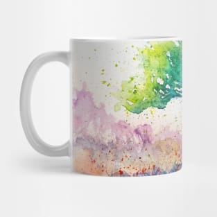 Green blue Tree Mug